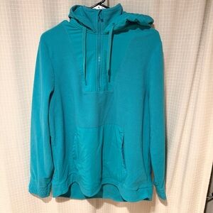 All in Motion Turquoise Zip-Up Hoodie L